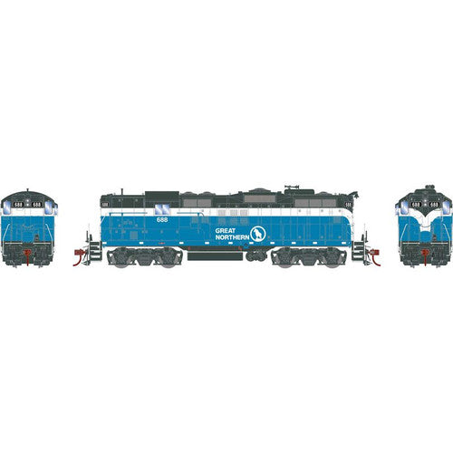 Athearn ATHG82376 GP9 GN Great Northern #688 with DCC & Sound Tsunami HO Scale