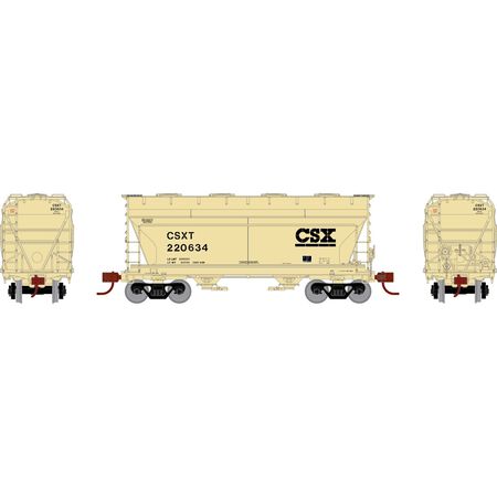 Athearn ATHGN24680 ACF 2970 Covered Hopper, CSXT #220634 N Scale