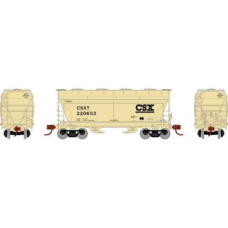 Athearn ATHGN24681 ACF 2970 Covered Hopper, CSXT #220653 N Scale