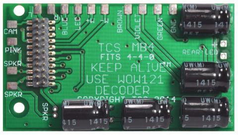 1557 TCS Train Control Systems /  Adapter Brd f/Bach 4-4-0 (SCALE=HO) Part # 745-1557