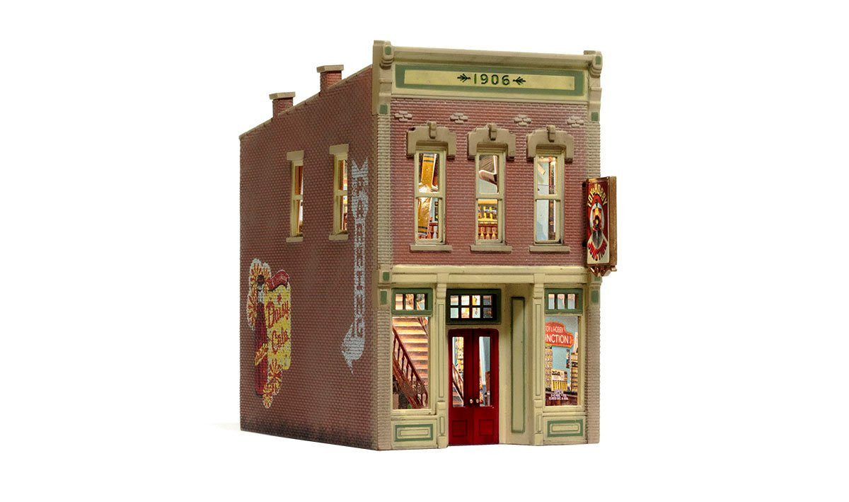 Woodland Scenics 5070 Toy & Hobby Junction w/Lights - Built-&-Ready Landmark Structure -- Assembled HO Scale