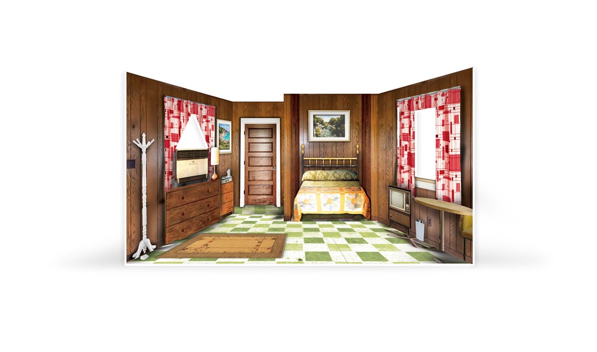 Woodland Scenics 5073 Moonlite Motor Court - Built-&-Ready Landmark Structure -- Assembled HO Scale