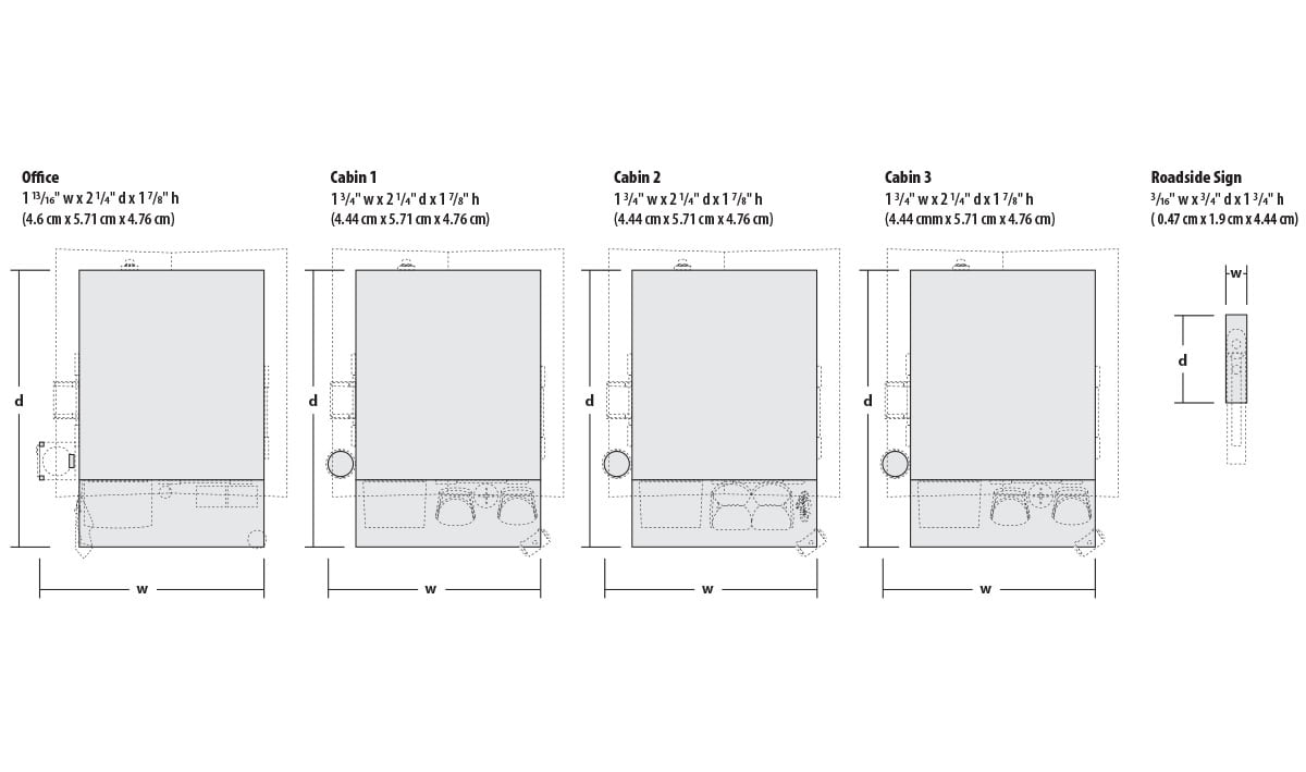 Woodland Scenics 5073 Moonlite Motor Court - Built-&-Ready Landmark Structure -- Assembled HO Scale