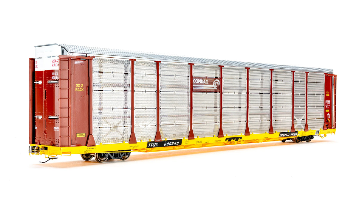 Class One Model Works FC00607 Thrall 20-2 Autorack - Type A - Conrail TTQX #800742 HO Scale