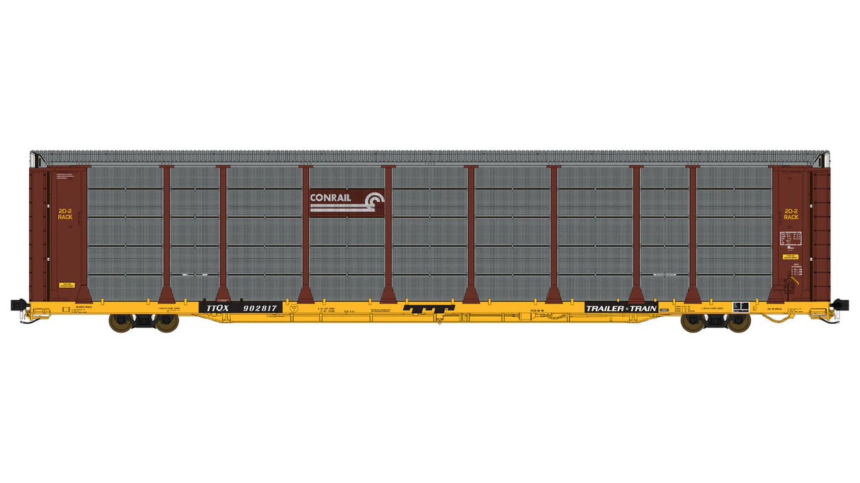 Class One Model Works FC00625 Thrall 20-2 Autorack - Type B - Conrail TTQX #908820 HO Scale