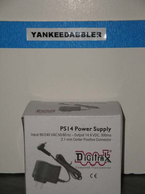 Digitrax PS14 Power Supply 15.2V DC; All Scales