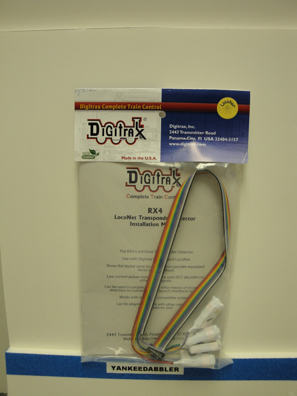 RX4 Digitrax / Block trnspndng rcvr 4blk (Scale = ALL) Part # 245-RX4