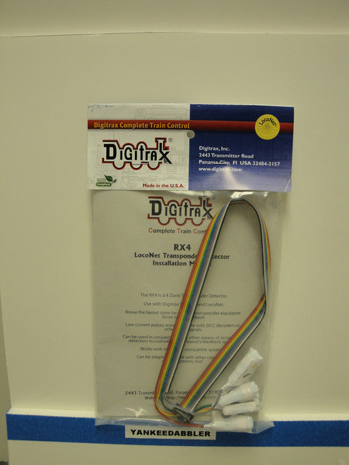 RX4 Digitrax / Block trnspndng rcvr 4blk (Scale = ALL) Part # 245-RX4