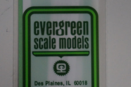Evergreen 224 - Styrene - Tube .125" 1/8" diameter pkg(5) (Scale=HO) Part # 269-224