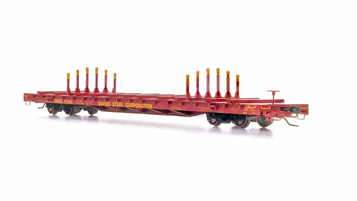 HomeShops HFF-012-002 DSCX 51260 - HO-Scale Davies Steel ScaleTrains BSC Finger Rack Flatcar