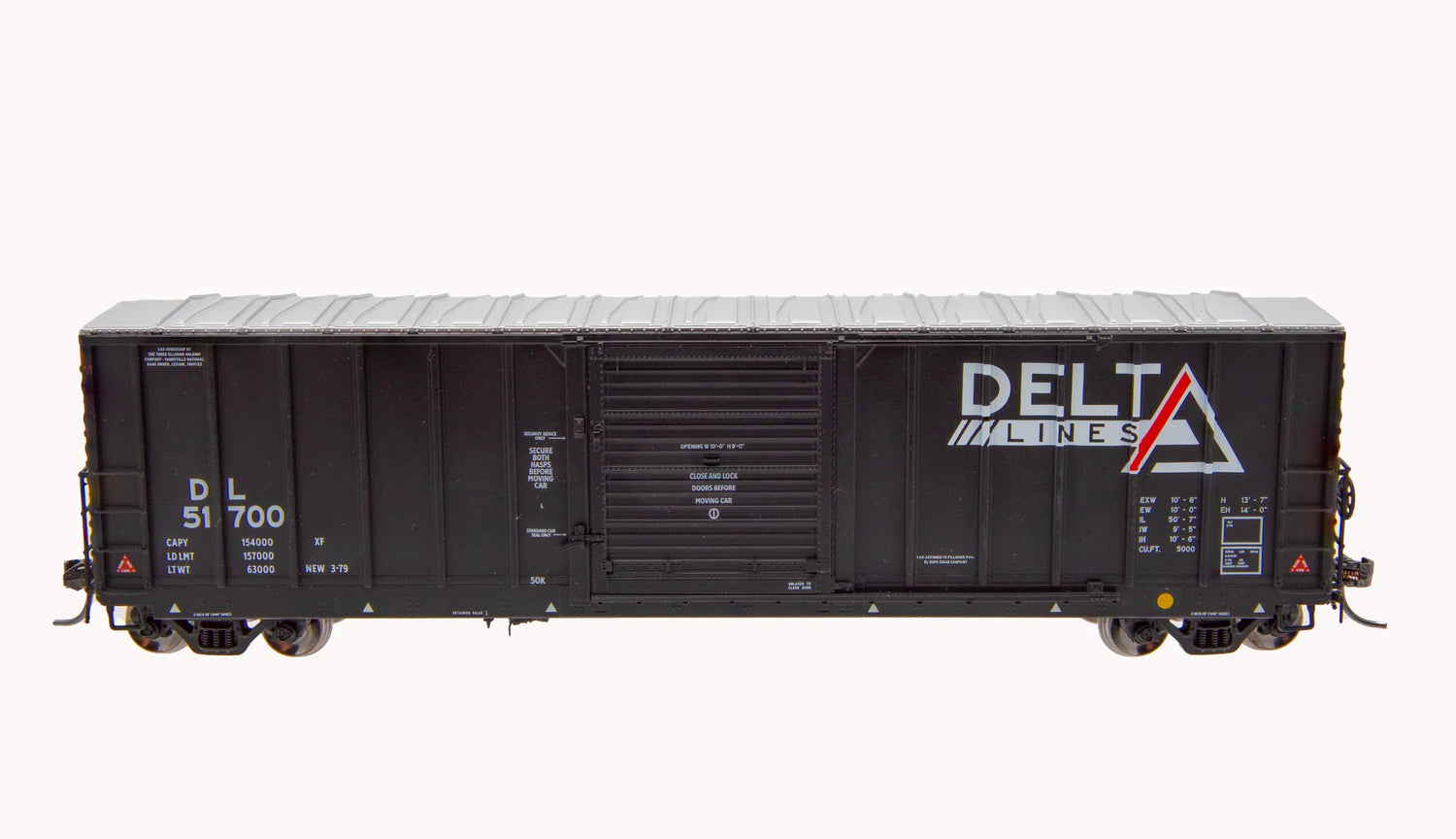 HomeShops HFB-053-003 DL Delta Lines #51794 Master Line CNCF 5000 Boxcar HO Scale