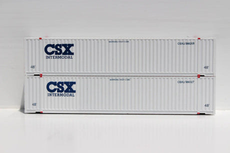 JTC MODEL TRAINS 485010 CSX INTERMODAL 48' HC (no Logo on front) 3-42-3 corrugated containers with Magnetic system N Scale