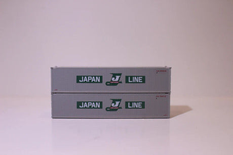 JTC MODEL TRAINS 405659 JAPAN LINE 40' Standard height (8'6") Smooth-side containers N Scale