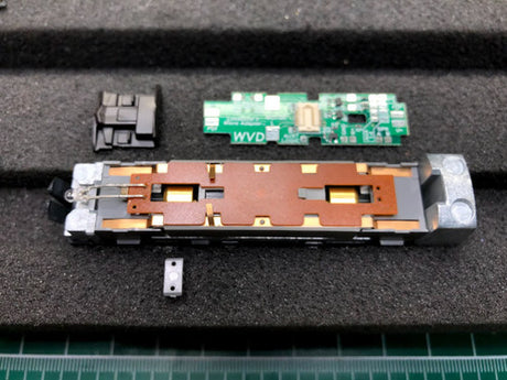 WVD LokSound 5 Next18 decoder adapter board designed for Kato DCC-ready N scale F2, F3, F7, F40PH and P42 locomotives.