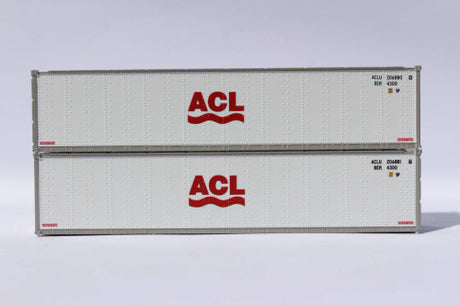 JTC MODEL TRAINS 405651 ACL 40' Standard height (8'6") Smooth-side containers N Scale