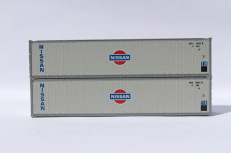 JTC MODEL TRAINS 405660 NISSAN 40' Standard height (8'6") Smooth-side containers N Scale
