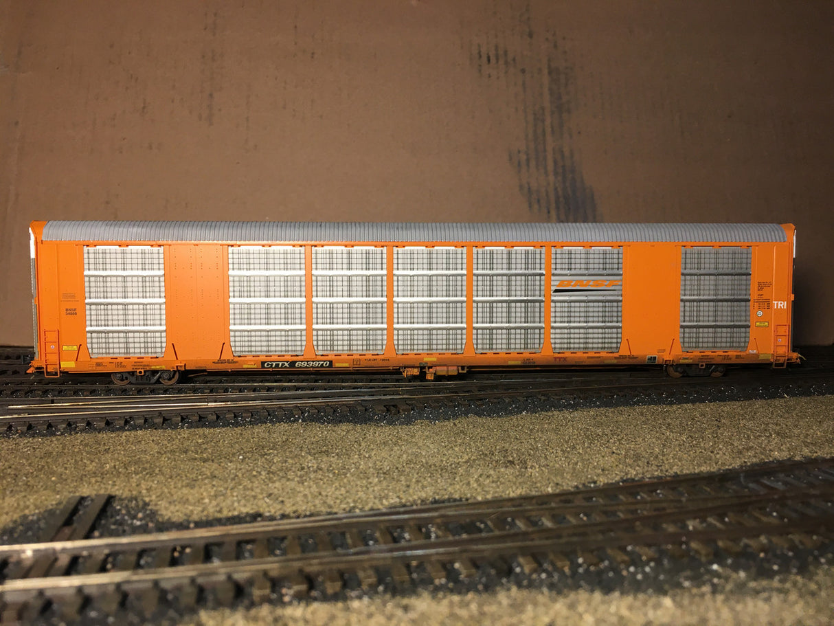 Scaletrains SXT32125 CW Custom Weathered Multi-Max Autorack - BNSF #693970 HO Scale