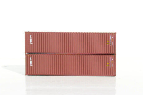 JTC MODEL TRAINS 405049 TRITON – 40' HIGH CUBE containers with Magnetic system, Corrugated-side N Scale