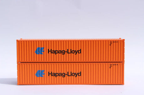 JTC MODEL TRAINS 405325 HAPAG LlOYD (small logo) 40' Standard Height 8'6 corrugated side steel container N Scale