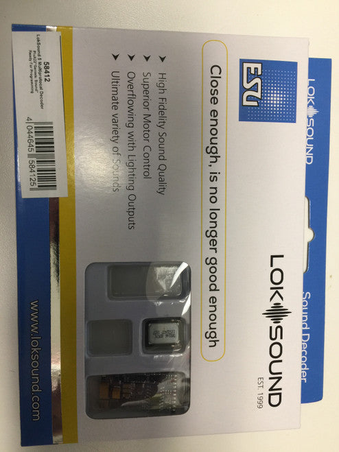 ESU 58412  LokSound / Ver 5 Multiprotocal Plux22  "Generic" Ready for Programming  - (All Scales) Part # = 397-58412