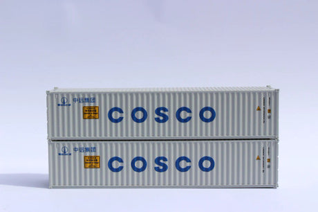 JTC MODEL TRAINS 405312 COSCO (GOH) label 40' Standard Height 8'6 corrugated side steel container N Scale