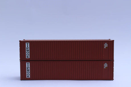 JTC MODEL TRAINS 405511 TIPHOOK 40' Standard Height 8'6 corrugated PANEL side steel containers N Scale