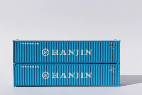 JTC MODEL TRAINS 405320 HANJIN 40' Standard Height 8'6 corrugated side container N Scale