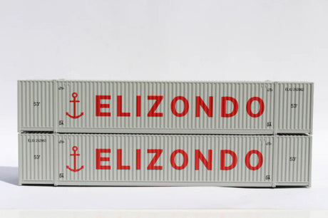 JTC MODEL TRAINS 537058 Elizondo Line 53' HIGH CUBE 8-55-8 corrugated containers with Magnetic system N Scale
