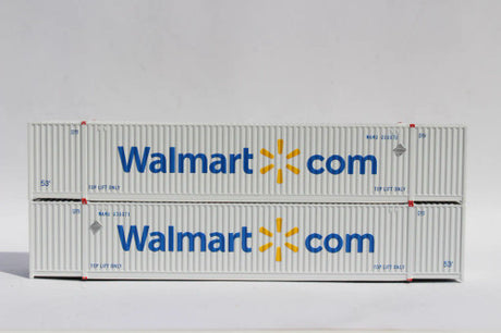 JTC MODEL TRAINS 537056 Walmart 8-55-8 Set #2 Corrugated 4VI container with placards N Scale