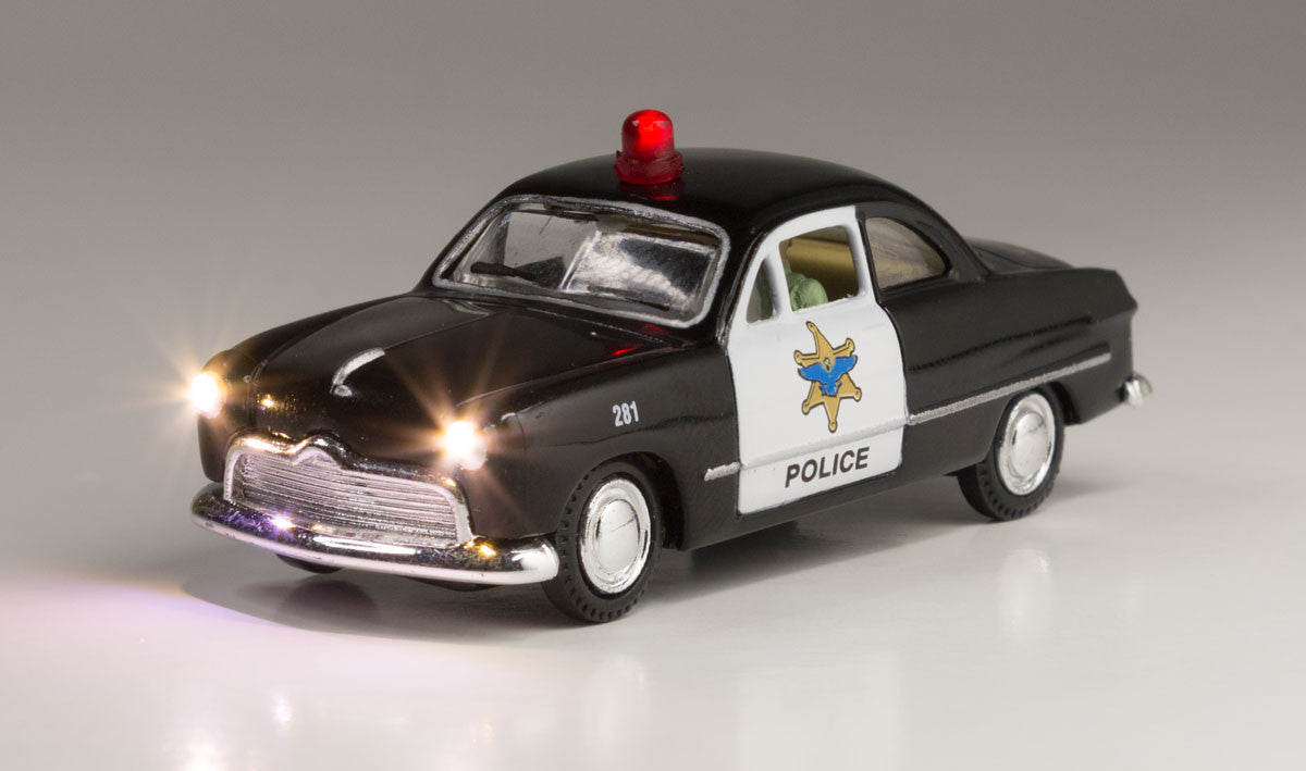 Woodland Scenics 5593 Police Car - Just Plug (SCALE=HO) Part # 785-5593