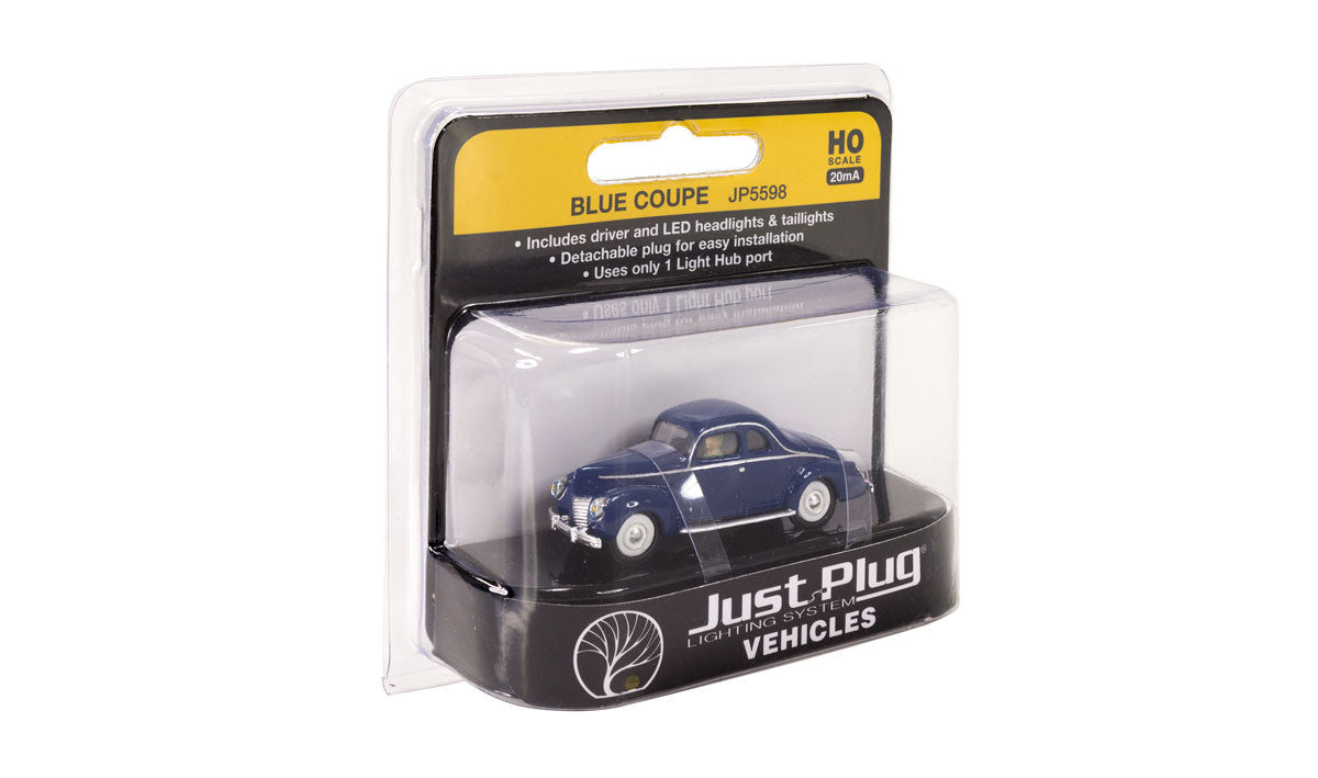 Woodland Scenics 5598 Blue Coupe - Just Plug  (SCALE=HO)  Part # 785-5598