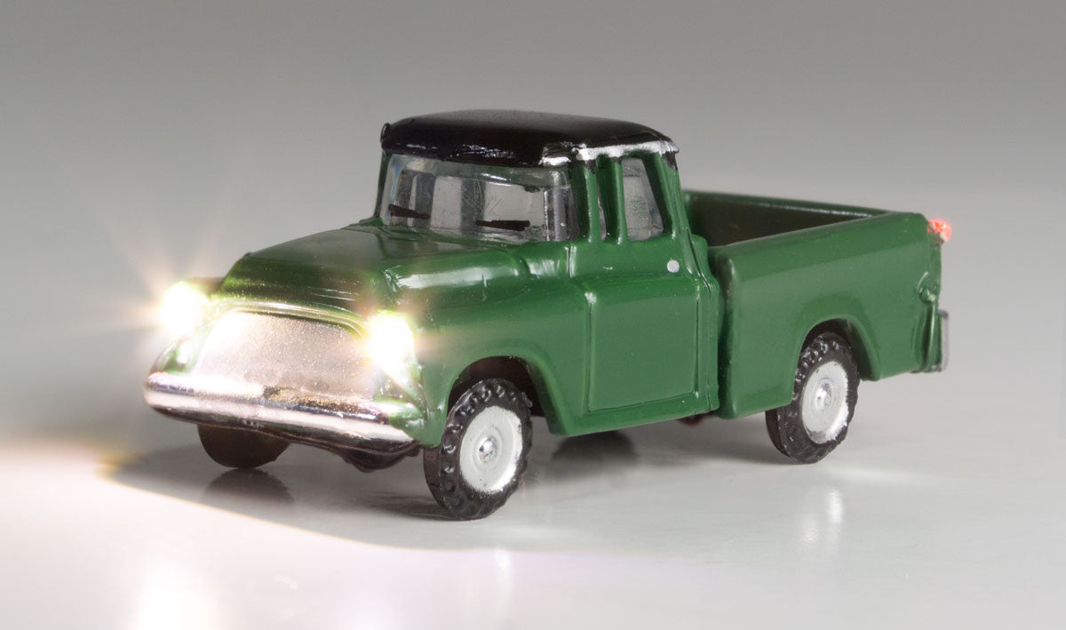 Woodland Scenics 5610 Green Pickup - Just Plug  (SCALE=N)  Part # 785-5610