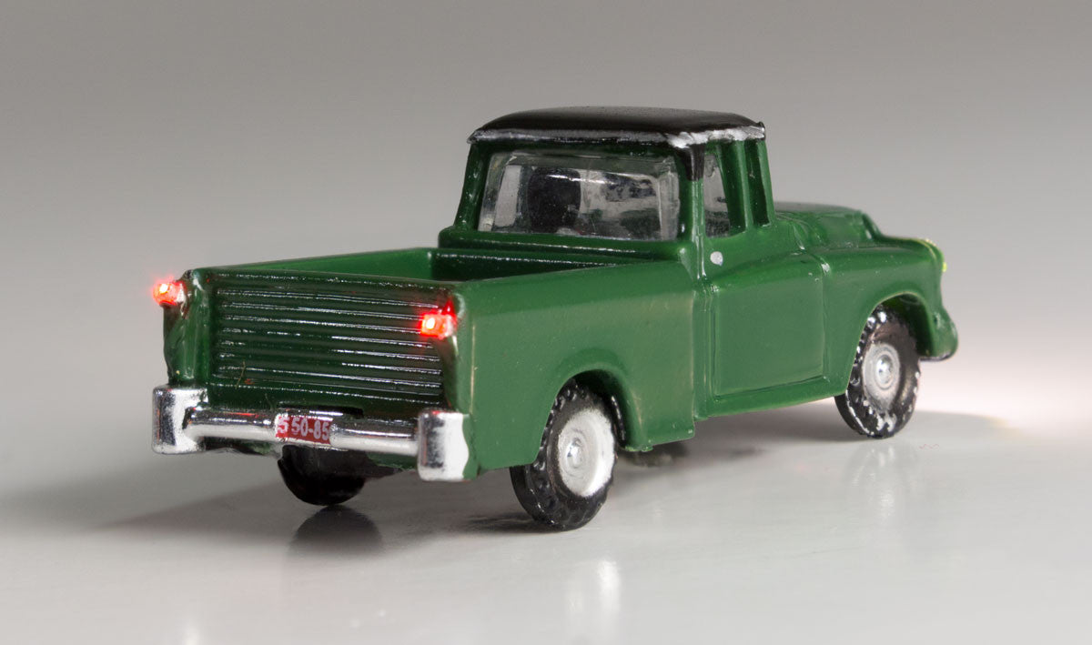 Woodland Scenics 5610 Green Pickup - Just Plug  (SCALE=N)  Part # 785-5610