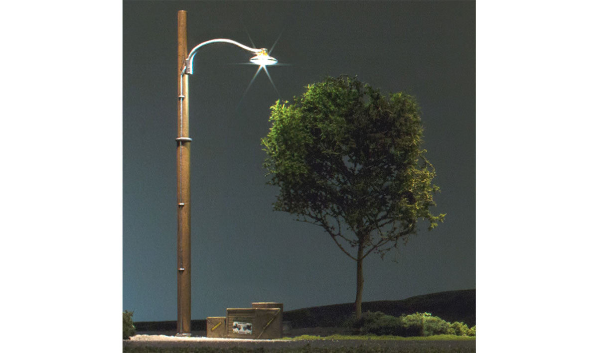 Woodland Scenics  5630 Wooden Pole Street Light - Just Plug(TM) -- pkg(3)   (SCALE=HO)  Part # 785-5630