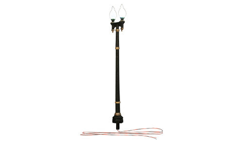 Woodland Scenics 5632 Double Lamp Post Street Light - Just Plug(TM) -- pkg(3) (SCALE=HO) Part # 785-5632