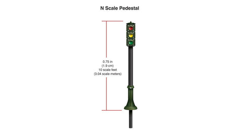 Woodland Scenics 5635 Just Plug Pedestal Traffic Lights - N Scale