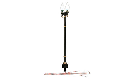 Woodland Scenics 5640 Double Lamp Post Street Light - Just Plug(TM) -- pkg(3)   (SCALE=N)  Part # 785-5640