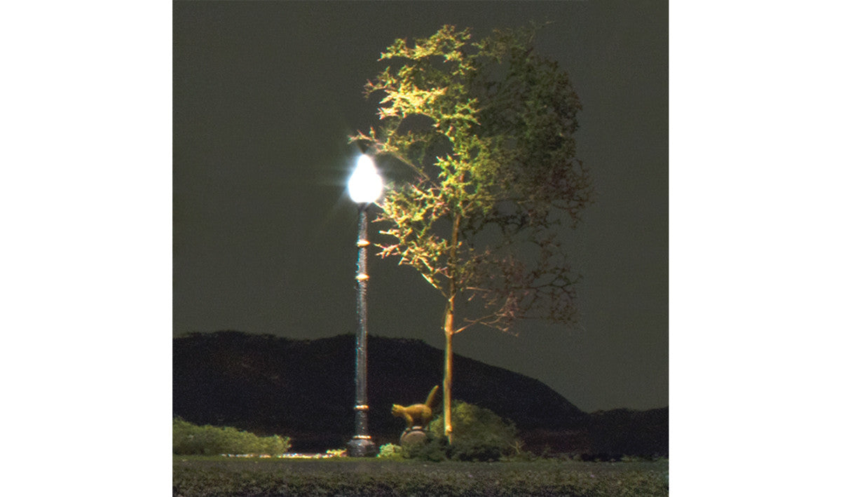 Woodland Scenics 5641 Lamp Post Street Light - Just Plug(TM) -- pkg(3) (SCALE=N) Part # 785-5641