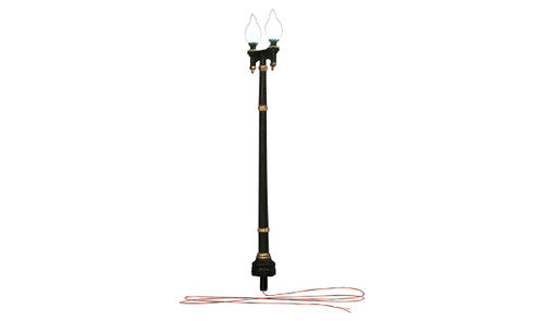 Woodland Scenics 5648 Double Lamp Post Street Light - Just Plug(TM) -- pkg(2) (SCALE=O) Part # 785-5648