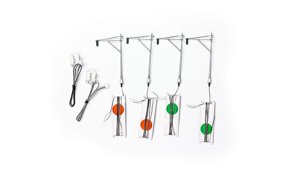 Woodland Scenics 5653 Just Plug Mast Arm Traffic Lights - HO Scale