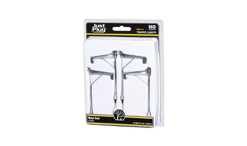 Woodland Scenics 5653 Just Plug Mast Arm Traffic Lights - HO Scale