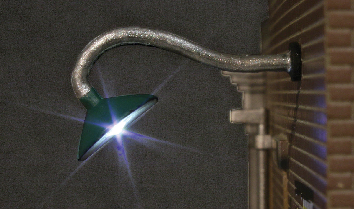 Woodland Scenics 5654 Gooseneck Wall Mount Light - Just Plug(TM) -- pkg(2) (SCALE=HO) Part # 785-5654