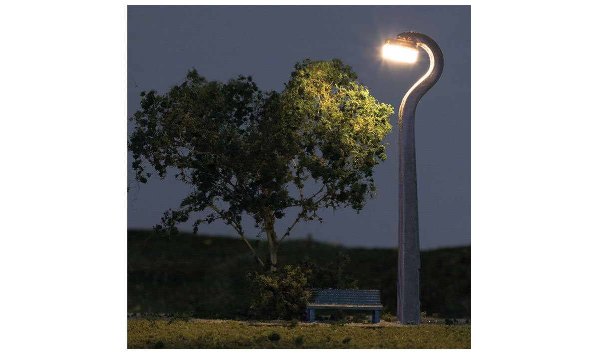 Woodland Scenics 5677 Concrete Lamp Street Light - Just Plug(TM) -- pkg(3) (SCALE=HO) Part # 785-5677