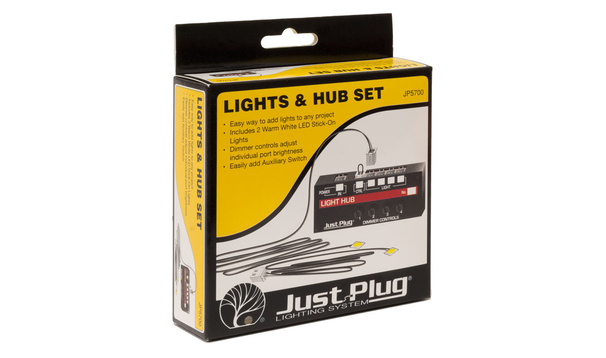 Woodland Scenics 5700 Lights & Hub Set - Just Plug (SCALE=ALL) Part # 785-5700