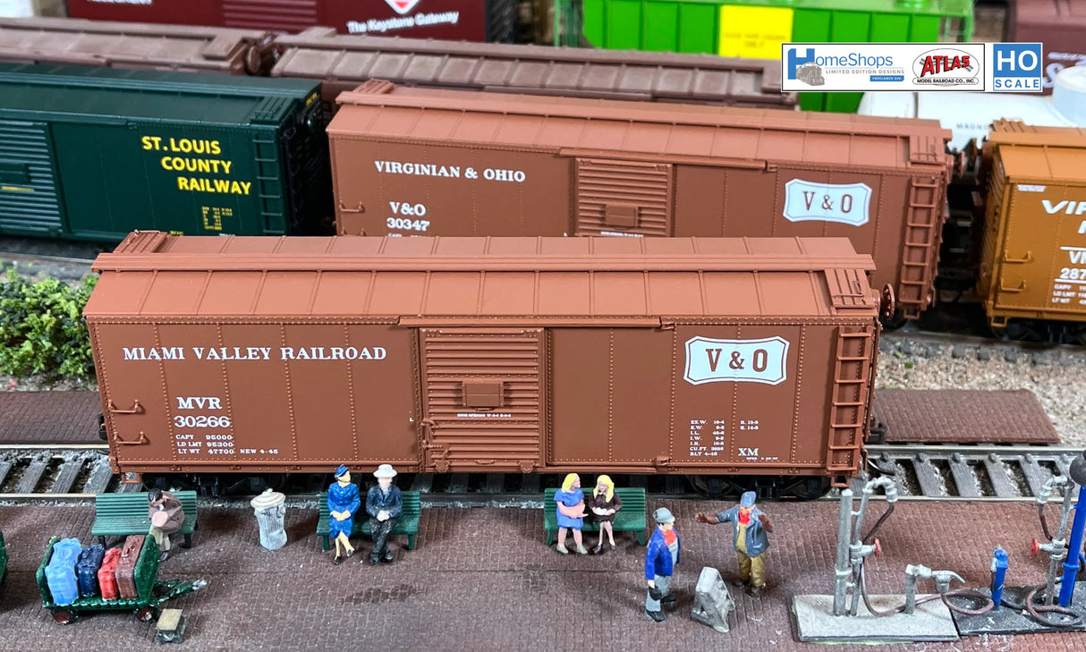 HomeShops HFB-042-002 MVR - Miami Valley Railroad #30259 Atlas USRA Rebuilt Steel 40' Box Car HO Scale