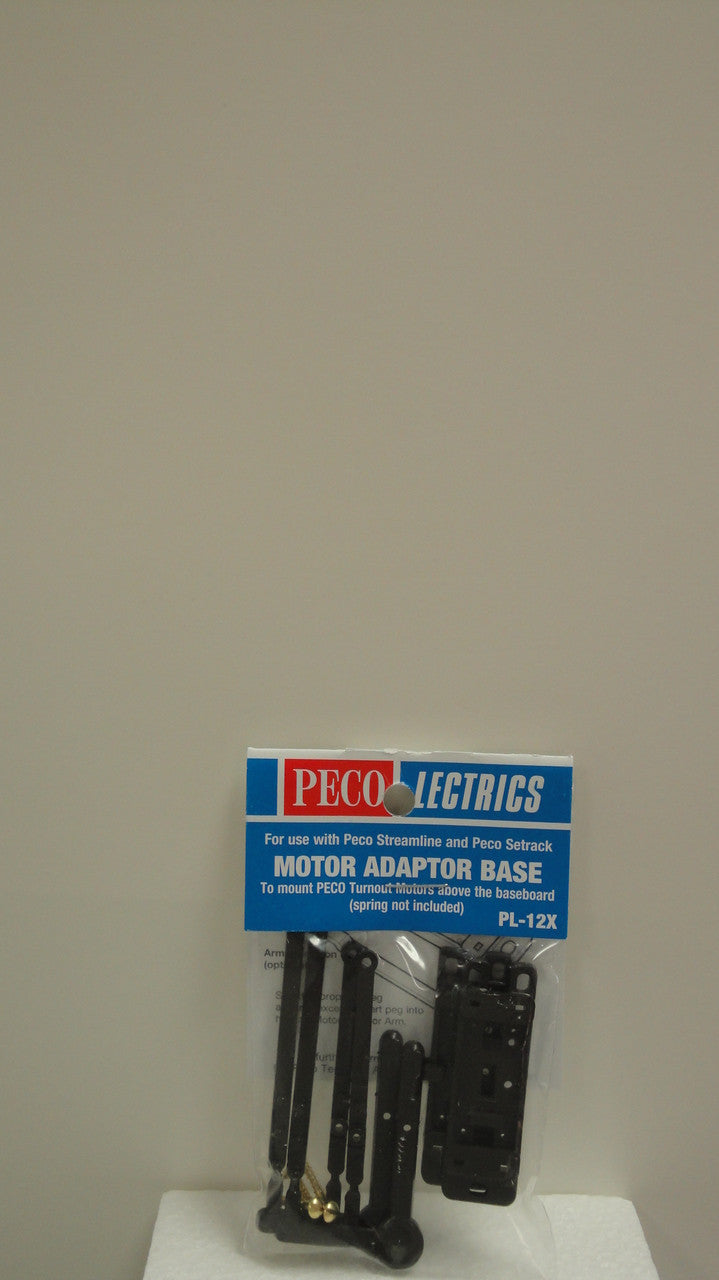 PL-12X Peco / PL-12X Turnout Adapter Base - Kit -- No Springs pkg 2 for PL-10 Series Switch Machines (SCALE=ALL ) Part # PCO-PL-12X