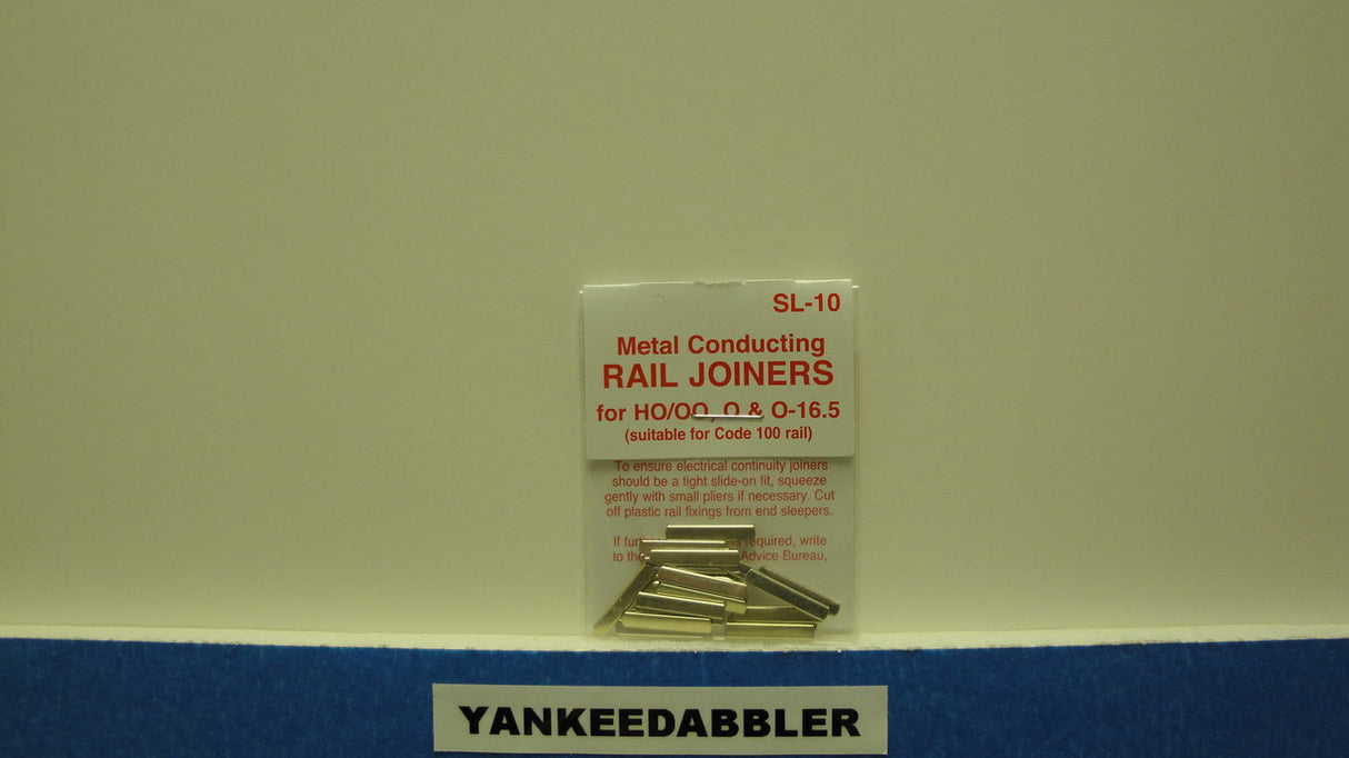 SL-10 Peco / SL-10 HO RAIL Joiners CD100 NS (SCALE=HO ) P Part # PCO-SL-10