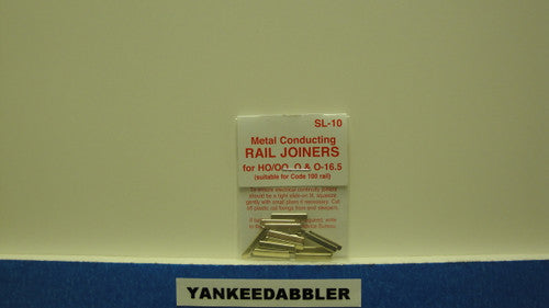 SL-10 Peco / SL-10 HO RAIL Joiners CD100 NS (SCALE=HO ) P Part # PCO-SL-10