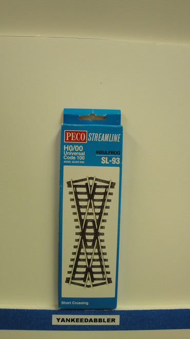 SL-93 Peco / SL-93 HO Code 100 Left-Hand Short Insulfrog Crossing (SCALE=HO ) P Part # PCO-SL-93