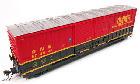HomeShops HFB-030-003 QNE Quebec and New England #572189 - Rapido PC&F 5258 50' Double Door Box Car HO Scale